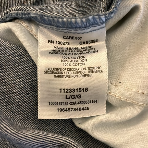 Lee Union-Alls Denim Romper Striped Utility Zip Front Short Jumpsuit Large-NWT - Picture 9 of 11